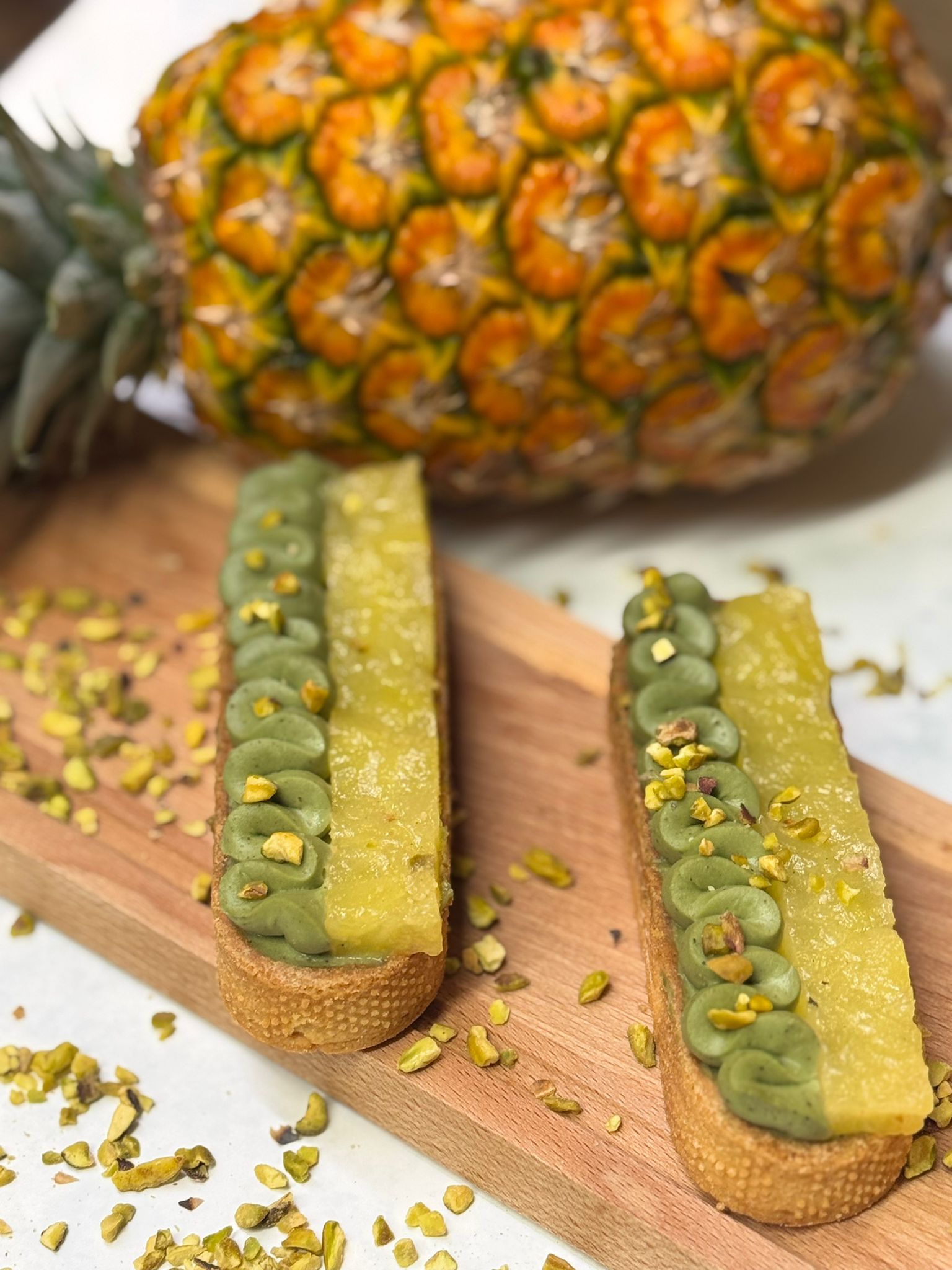 Tartelette pistache ananas